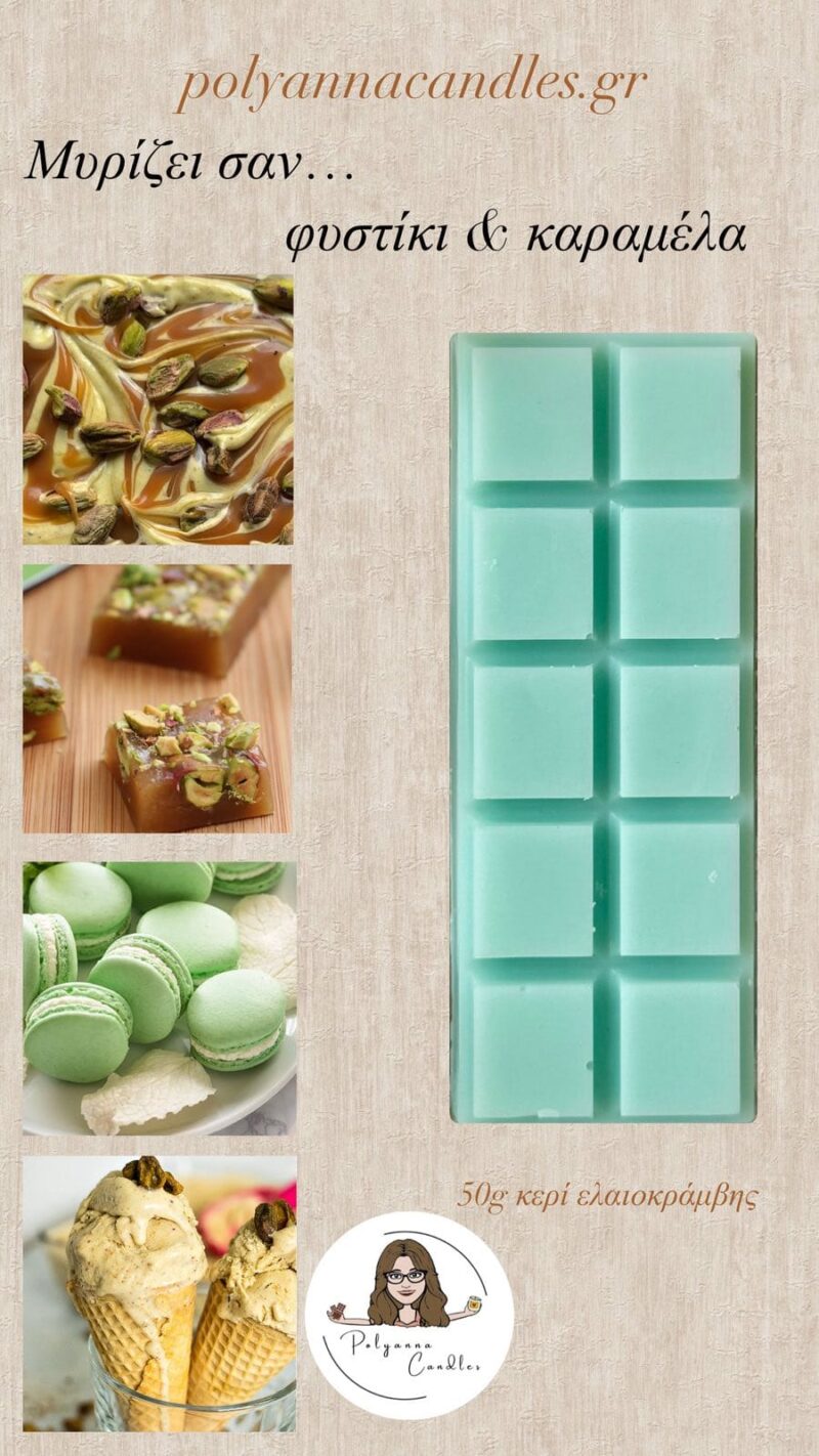 WAX MELT ΜΠΑΡΑ ΦΥΣΤΙΚΙ & ΚΑΡΑΜΕΛΑ